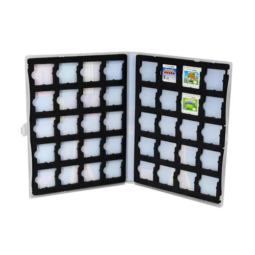 Vista 8 de UniKeep Game Case for Nintendo 3DS Cartridges - Holds 40 Games (Retro Black)