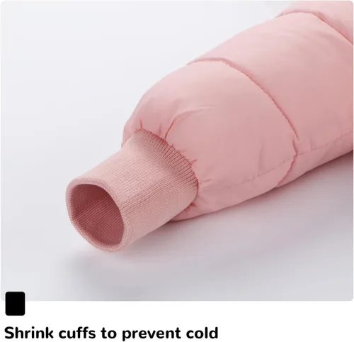 Vista 5 de Chaqueta de forro polar para niñas recién nacidas, abrigo de invierno para niños pequeños