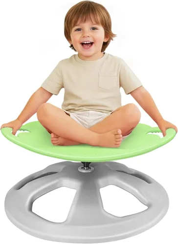 Vista 13 de Zhenx Silla giratoria para niños autistas (de 3 a 18 años) – Asiento giratorio sensorial de capacidad de 220 libras – Juguete sensorial para Azul