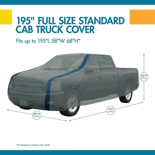 Vista 8 de Duck Covers Weather Defender - Funda para camión con StormFlow, cabinas estándar de hasta 16'3 pulgadas de largo Gris