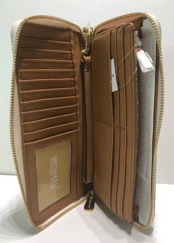 Vista 8 de MICHAEL Michael Kors Jet Set Cartera Continental de viaje con gancho para monedero Michael Kors