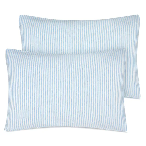 Vista 18 de Zenssia Fundas de Almohada de Algodón Orgánico para Niños Pequeños, Paquete de 2, Fundas de Almohada de Viaje de 13x18 Pulgadas con Cierre de Sobre