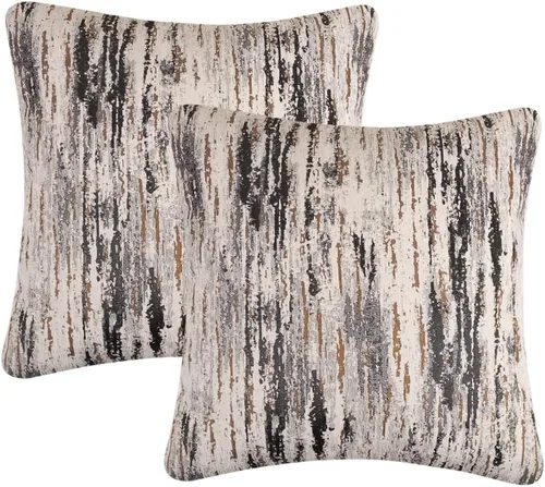 Vista 9 de Yeiotsy Paquete de 2 fundas de almohada decorativas de estilo nórdico para sofá, cama, silla de tarjetas, fundas de cojín geométricas, fundas