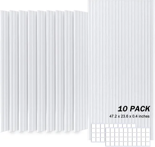 Vista 15 de Paneles de pared de piedra sintética 3D, 4 paneles de revestimiento de poliuretano para decoración de pared interior, textura de cemento más gruesa