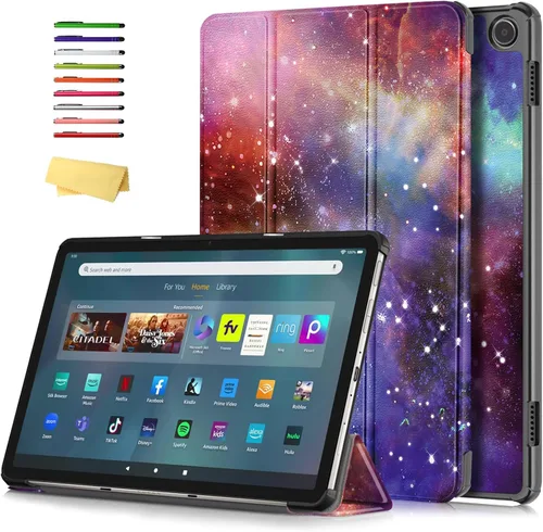 Vista 38 de Funda tipo folio para Amazon Kindle Fire HD 8 y Fire HD 8 Plus (se adapta tanto a 12ª/10ª generación, 2022/2020) con soporte inteligente de piel