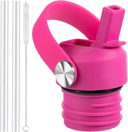 Vista 21 de Tapa de popote para Hydroflask, tapas con popote para Hydro Flask de boca estándar de 18, 21, 24 onzas, tapa deportiva de repuesto para tapa