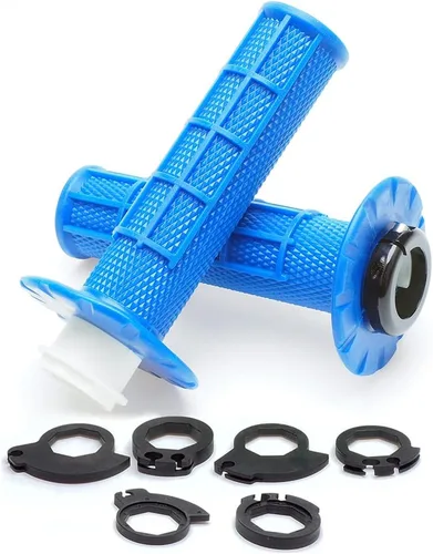 Vista 12 de Puños antideslizantes para manillar de acelerador giratorio para motocicleta, motocross (negro)