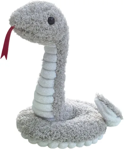 Vista 20 de Juguete de peluche negro de serpiente de peluche, suave juguete de peluche para niños y niñas, regalos para niños o novia, 17 pulgadas