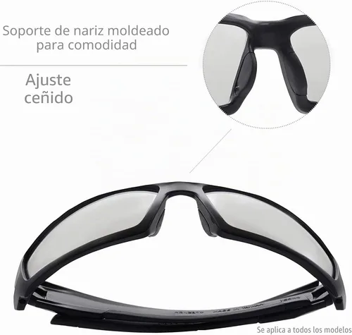 Vista 6 de Honeywell Uvex Hypershock - Lentes de seguridad, marco marrón con lente SCT-Reflect 50 y revestimiento duro antiarañazos (S2963)