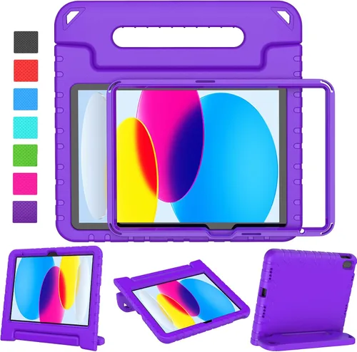 Vista 14 de LTROP Funda para Niños para iPad de 11ª Generación (A16) 2025/10ª Generación (10.9 pulgadas, 2022) con Protector de Pantalla, Funda con Mango
