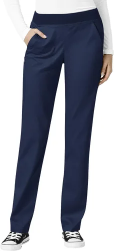 Vista 12 de Wink PRO Women's Knit Waist Cargo Scrub Pant Negro