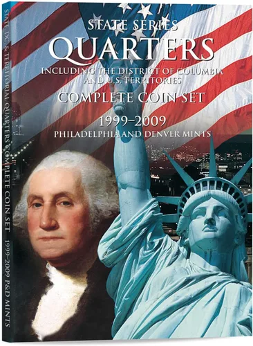 Vista 7 de H.E. Harris & Co. Carpeta de monedas del cuarto del Parque Nacional de Washington de EE. UU. Volumen 2 2016 – 2021 P & D # 2881