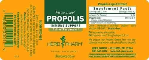 Vista 9 de Herb Pharm Extracto de hierbas líquido de propóleos: Apoyo inmunológico de propóleos Propóleo de abeja para el bienestar Extracto líquido