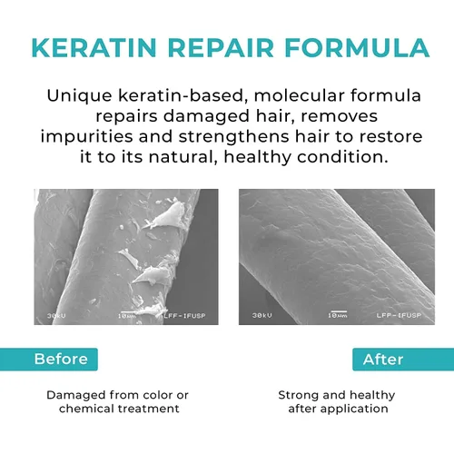 Vista 7 de Kashmir Keratin Kit de cuidado del cabello (Extreme Straight + Extreme Conditioner)