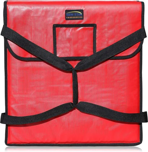 Vista 12 de New Star Foodservice 51100 Bolsa de entrega de pizza aislada, 18 x 18 x 5 pulgadas, color negro