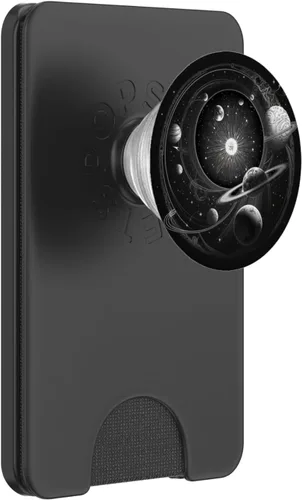 Vista 7 de Estética oscura linda luna hippie negra pagana Illuminati PopSockets intercambiables PopGrip