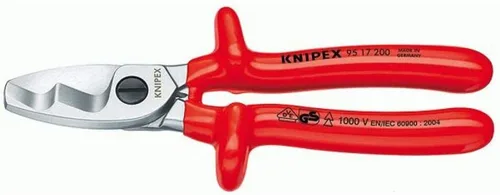 Vista 3 de Knipex 95 17 200 Tijeras de cable 7,87" con doble filo