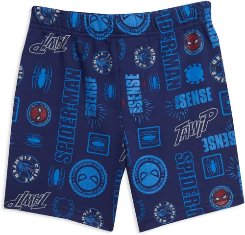 Vista 5 de Marvel Conjunto de camiseta de Spiderman y pantalones cortos de rizo francés de los Vengadores