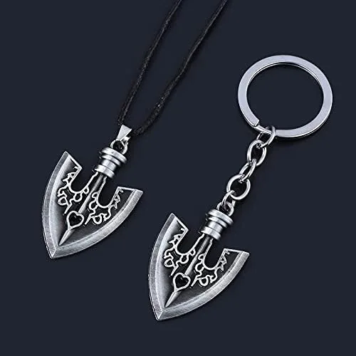 Vista 8 de FunBoat JJBA JoJo - Llavero de flecha Jotaro Joseph Josuke Cosplay Anime Charm Regalos para niños, niñas, adolescentes, mujeres y hombres