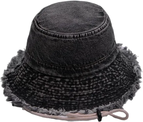 Vista 13 de Sombrero de pescador de algodón desgastado, sombrero de sol, sombrero para hombres y mujeres