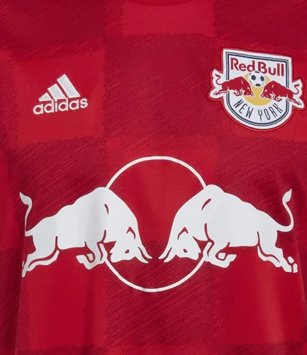 Vista 5 de adidas Camiseta de fútbol New York Red Bulls Away 2022/23 para hombre (talla L), Rojo