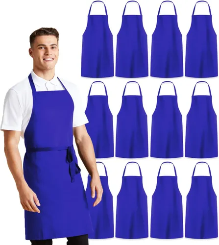 Vista 23 de Avalon Kitchen Aprons for Men - 100% Polyester Chef Apron Women with Extra Long Ties - Cooking Aprons for Women & Mens Apron