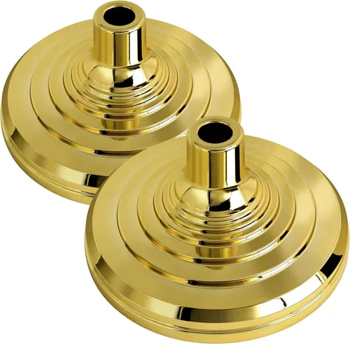 Vista 7 de Este soporte de base para asta de bandera de interior, soporte de bandera interior dorado compatible con asta de bandera de 1.3 pulgadas, 1.1 y 0.9