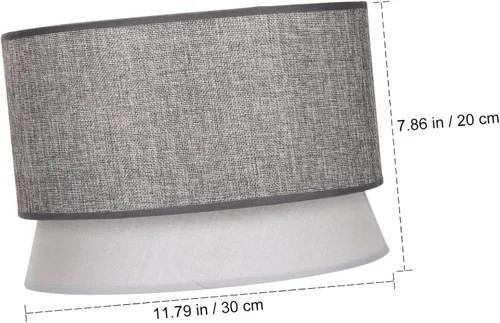 Vista 7 de Didiseaon Pantalla de lámpara negra para lámpara de tambor, pantalla de tambor, pantalla de lámpara moderna, accesorios de luz para lámparas de pie