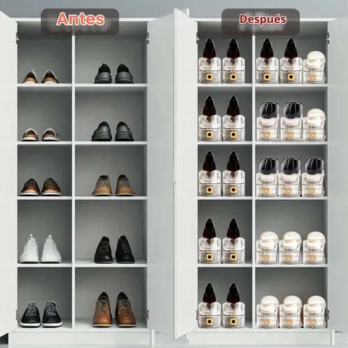 Vista 6 de Organizador de ranura para zapatos Dorado