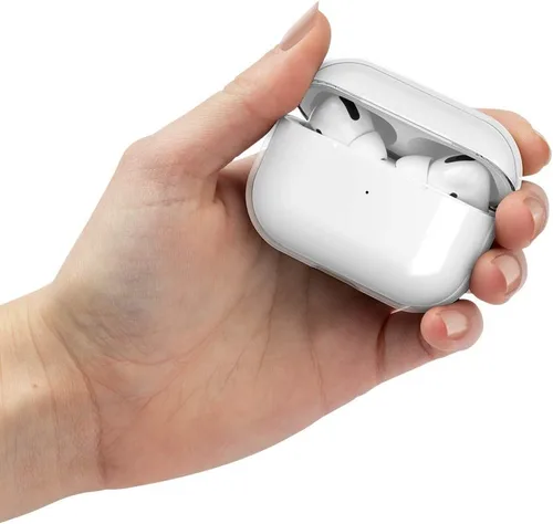 Vista 7 de Incase Funda transparente para AirPods Pro – 1ª generación – Protección delgada de un solo material con carcasa de policarbonato transparente