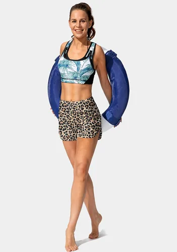 Vista 6 de Traje de baño para mujer con bolsillos, cintura alta, control de abdomen, traje de baño con forro