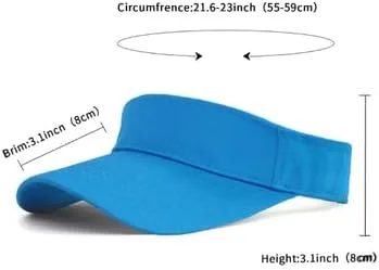 Vista 4 de Sombreros de visera de algodón con protección solar