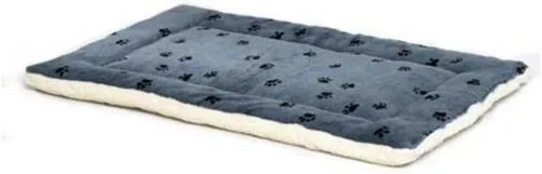Vista 9 de Cama reversible para mascota, diseño en lana para perro o gato , Azul