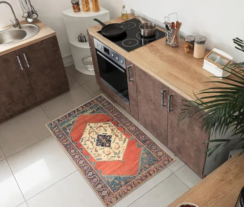 Vista 92 de Keen Home Design - Tapete lavable a máquina con respaldo antideslizante, para entrada, cocina, baño, lavandería, vintage de pelo orto y duradero