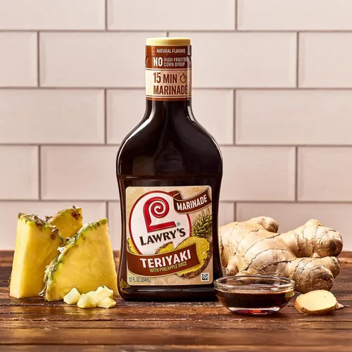 Vista 10 de Lawry's Teriyaki con adobo de jugo de piña, 12 fl oz