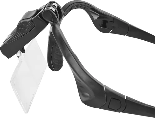 Vista 7 de visor con 5 lentes de aumento con 2 LED, lupa de joyero profesional, soporte de luz y vincha intercambiables The 5 lenses can be replaced. ，Loupe