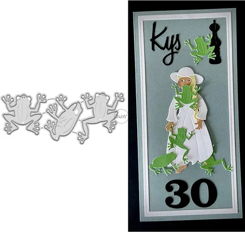 Vista 25 de DzIxY Juego de troqueles de corte de metal para tarjetas con diseño de pájaros, troquelados, plantillas de máquina para álbumes de recortes
