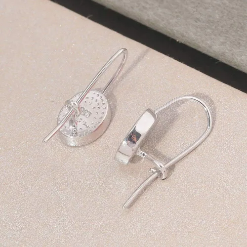 Vista 5 de CiNily Aretes colgantes de ópalo para mujeres y niñas, diseño de flores, mariposas, forma ovalada, aretes de gota con cierre de palanca, regalo