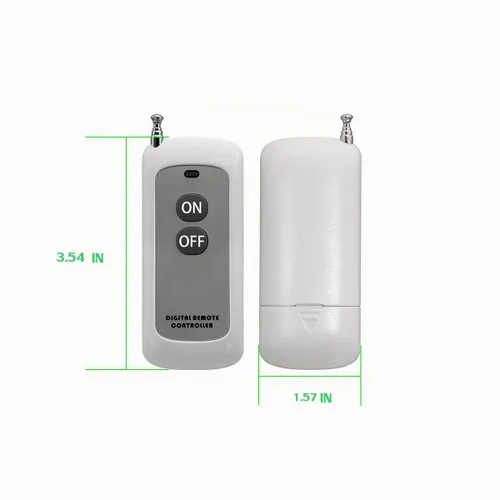 Vista 7 de Interruptor de control remoto de 12 V CC, interruptor de relé remoto inalámbrico de bajo voltaje 12V/24V/10A/20A/30A con alcance largo de 984 pies