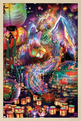 Vista 7 de Trends International Jumbie - Póster de pared de Phoenix, 14.72 x 22.37 pulgadas, versión enmarcada plateada Versión con marco plateado