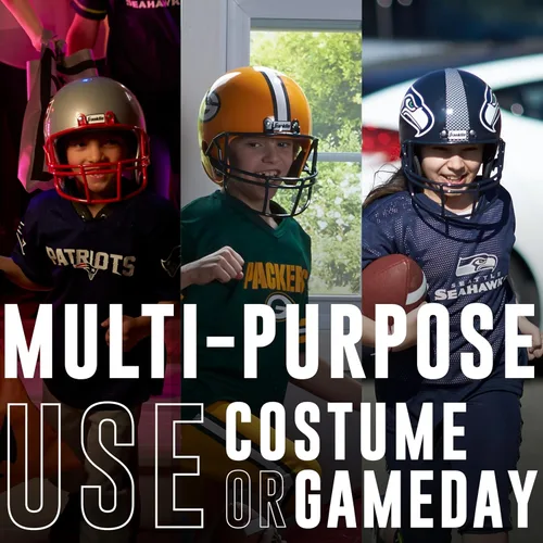 Vista 6 de Franklin Sports NFL - Conjunto de uniforme de fútbol americano para niños, disfraz de fútbol americano juvenil de la NFL para niños y niñas