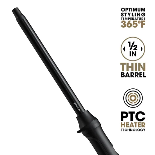 Vista 5 de ghd Rizador de pelo fino – Varita rizadora de pelo de 0.5 pulgadas con temperatura de herramienta de peinado más segura para el cabello, varita