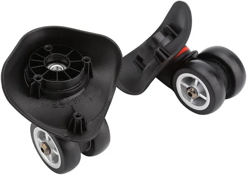 Vista 8 de VGEBY1 Maleta Ruedas, Equipaje Giratorio Ruedas Ruedas Universal PVC Ruedas Maleta Maleta Carretilla, Negro