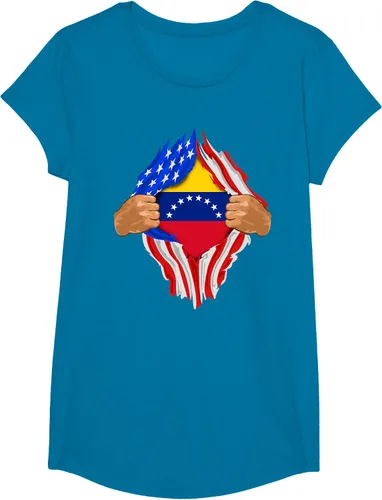 Vista 47 de Camiseta Venezuelan Blood Inside Me Regalo de la bandera de Venezuela, Blanco