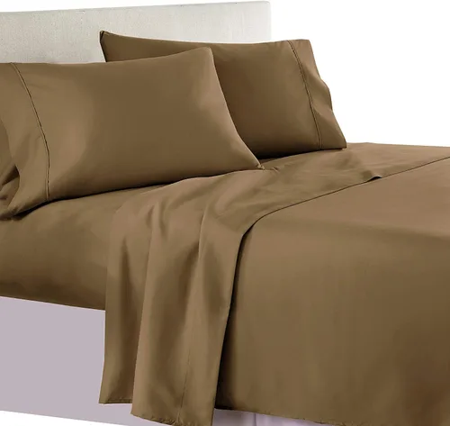 Vista 7 de Royal Tradition Juego de sábanas de 550 hilos, 100% algodón, tamaño individual extra largo XL, color beige