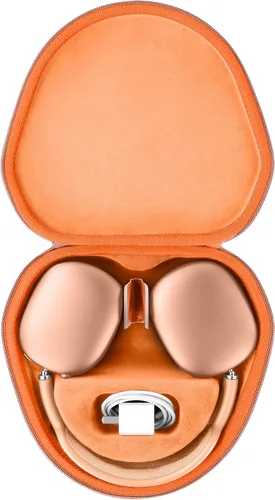 Vista 22 de co2CREA Funda rígida con modo de sueño, reemplazo para auriculares Apple AirPods Max inalámbricos de diadema (Funda negra)