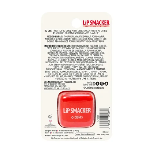 Vista 5 de Lip Smacker Disney Minnie Mouse Cube - Bálsamo labial saborizado, Minnie Joyful Cotton Candy, transparente, para niños