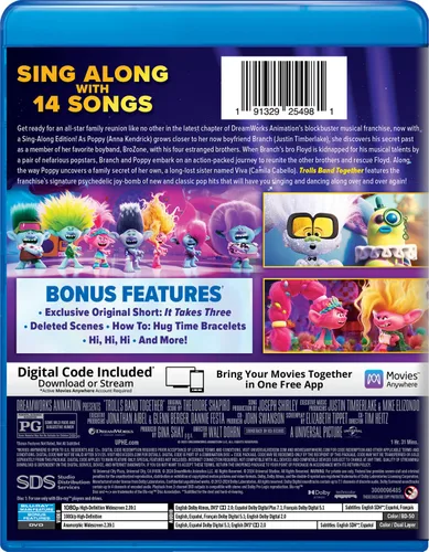 Vista 3 de Trolls Band Together (Blu-ray + DVD + Digital)