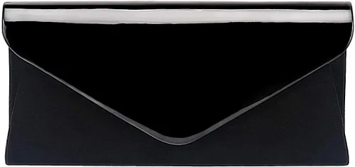 Vista 4 de WALLYN'S Patent Leather Clutch Classic Purse Evening Bag Handbag With Flannelette