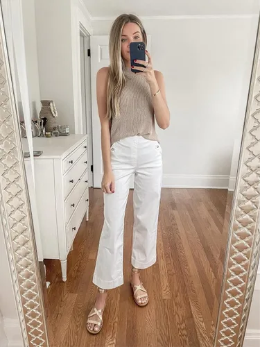 Vista 6 de SySea - Camisas de punto sueltas de verano, sin mangas, con cuello halter, para mujer